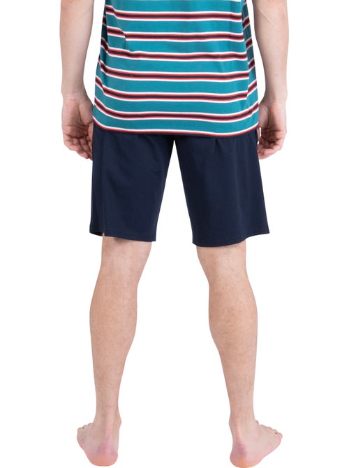 Pyjama court homme rayures aventure athena - Kiabi Pyjama court homme rayures aventure athena - Kiabi