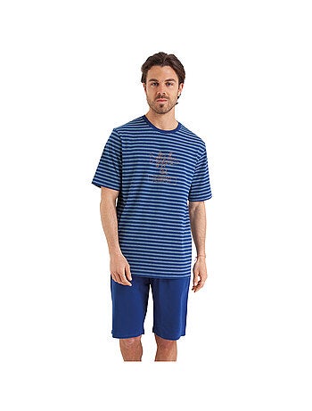 Pyjama court homme Rayures Fish & Chips Athena