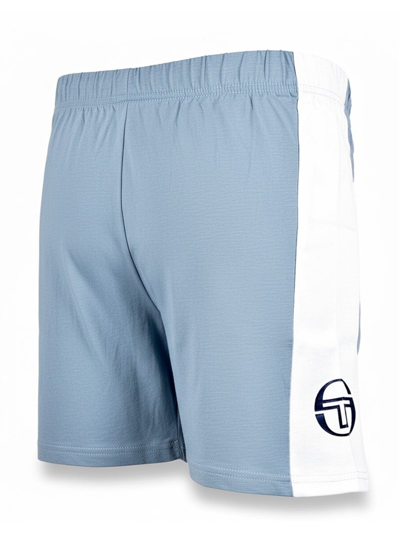 Pyjama Court Homme Sergio Tacchini Blanc/Azur - Kiabi