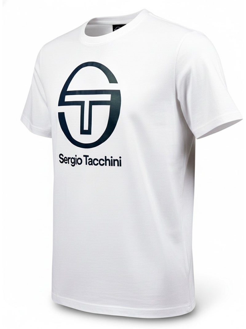 Pyjama Court Homme Sergio Tacchini Blanc/Jean - Kiabi