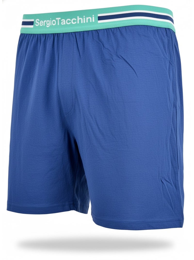Pyjama Court Homme Sergio Tacchini Gris Bleu - Kiabi