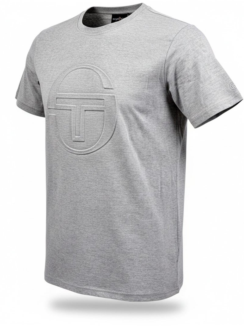 Pyjama Court Homme Sergio Tacchini Gris Noir Gris - Kiabi