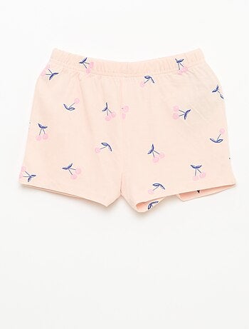 Pyjama court imprimé - 2 pièces