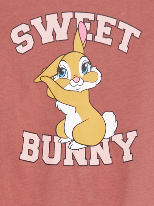 Pyjama court imprimé 'Miss Bunny' - 2 pièces - Kiabi