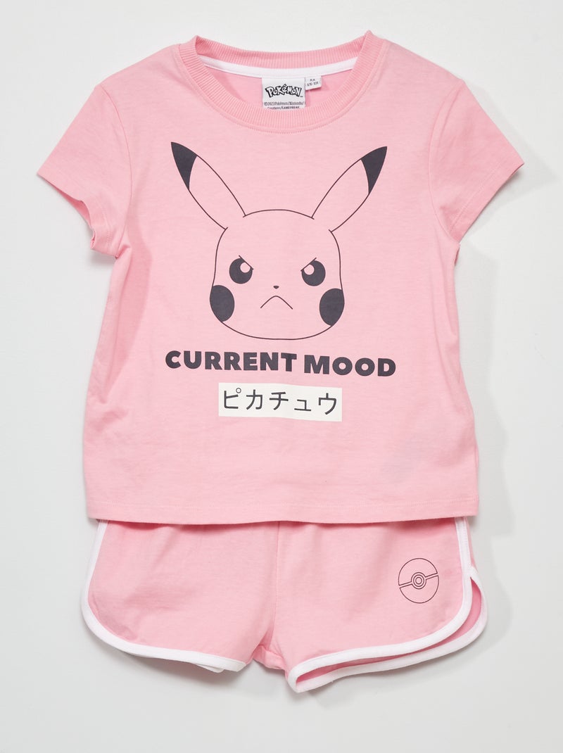 Pyjama court imprimé 'Pokémon' - 2 pièces Blanc - Kiabi