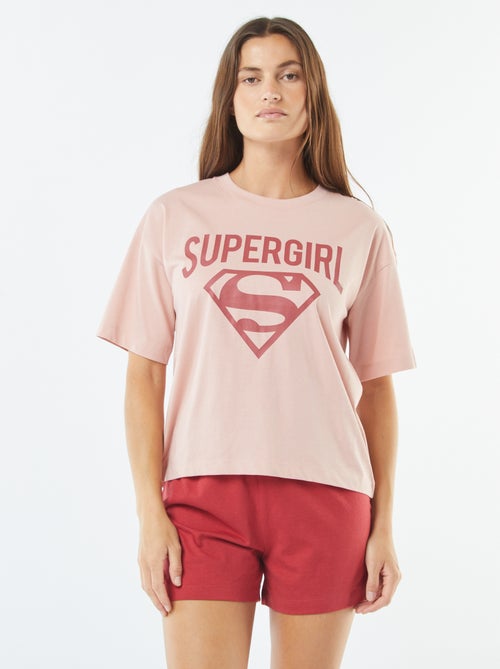 Pyjama court imprimé 'Superman' - 2 pièces - Kiabi