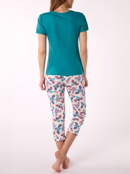 Pyjama court INKY vert - MELISSA BROWN - Kiabi Pyjama court INKY vert - MELISSA BROWN - Kiabi