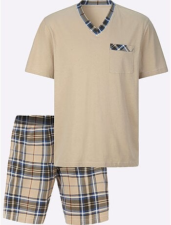 Pyjama Court Jersey Fin - Taille Standard - Moda Vilona