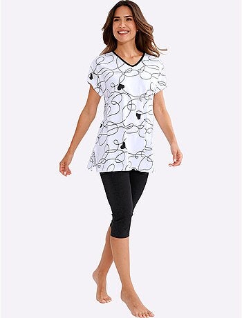 Pyjama Court Jersey Fin - Taille Standard - Moda Vilona