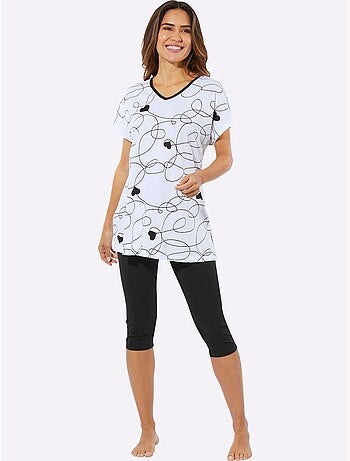 Pyjama Court Jersey Fin - Taille Standard - Moda Vilona