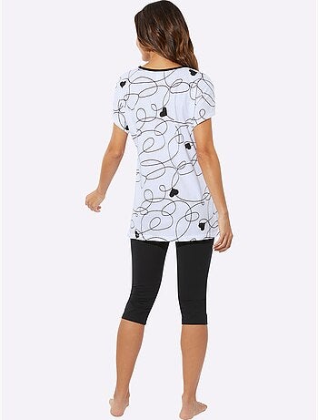 Pyjama Court Jersey Fin - Taille Standard - Moda Vilona