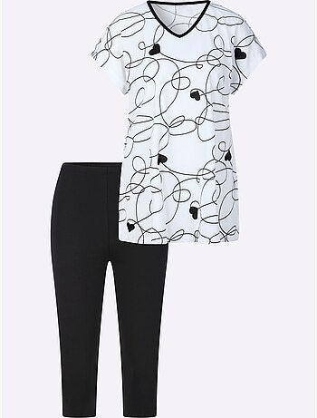 Pyjama Court Jersey Fin - Taille Standard - Moda Vilona