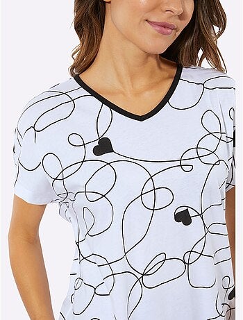 Pyjama Court Jersey Fin - Taille Standard - Moda Vilona