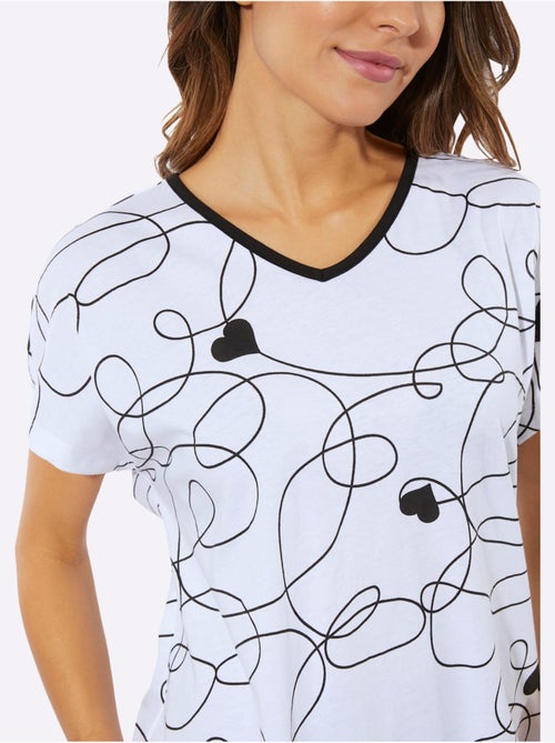 Pyjama Court Jersey Fin - Taille Standard - Moda Vilona - Kiabi