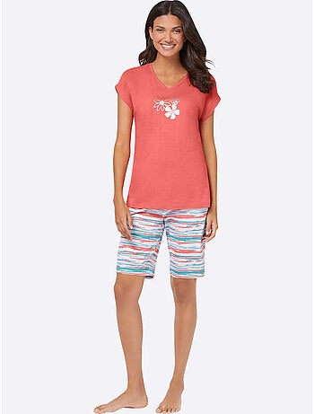 Pyjama Court Jersey Fin - Taille Standard - Moda Vilona