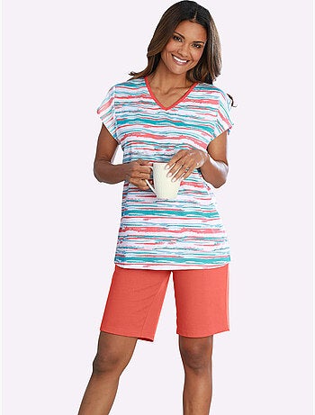 Pyjama Court Jersey Fin - Taille Standard - Moda Vilona