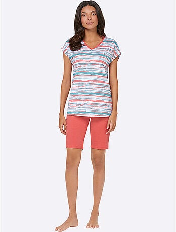 Pyjama Court Jersey Fin - Taille Standard - Moda Vilona