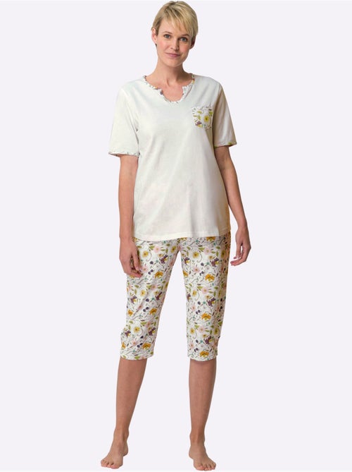 Pyjama court jersey fin - taille standard - moda vilona - Kiabi Pyjama court jersey fin - taille standard - moda vilona - Kiabi