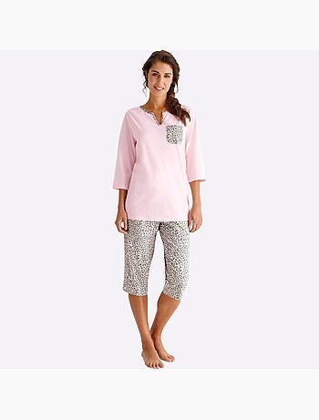 Pyjama court jersey fin - taille standard - moda vilona