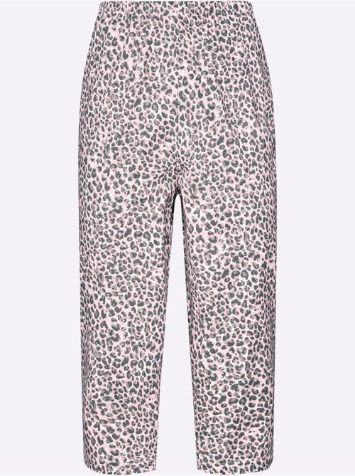 Pyjama court jersey fin - taille standard - moda vilona - Kiabi