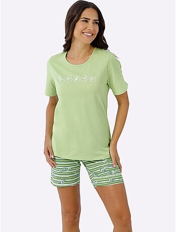 Pyjama Court Jersey Fin - Taille Standard - Moda Vilona