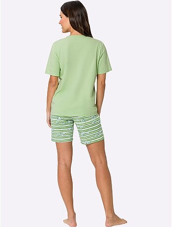 Pyjama Court Jersey Fin - Taille Standard - Moda Vilona