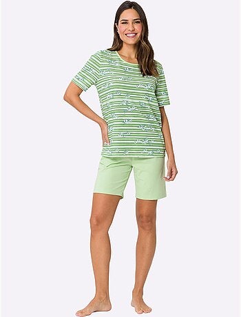Pyjama Court Jersey Fin - Taille Standard - Moda Vilona
