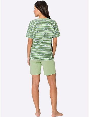Pyjama Court Jersey Fin - Taille Standard - Moda Vilona