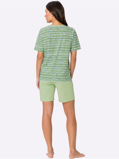 Pyjama Court Jersey Fin - Taille Standard - Moda Vilona - Kiabi Pyjama Court Jersey Fin - Taille Standard - Moda Vilona - Kiabi