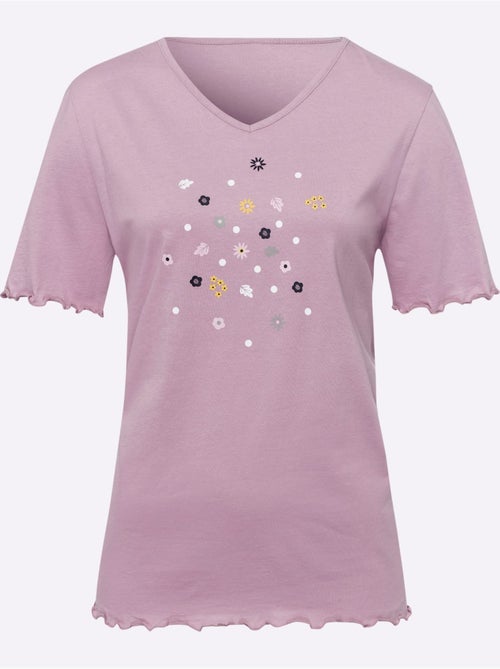 Pyjama court jersey fin - taille standard - moda vilona - Kiabi Pyjama court jersey fin - taille standard - moda vilona - Kiabi