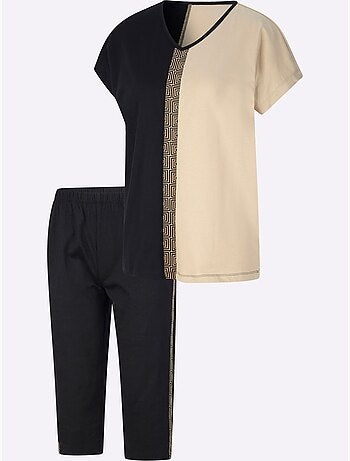 Pyjama Court Jersey Fin - Taille Standard - Moda Vilona
