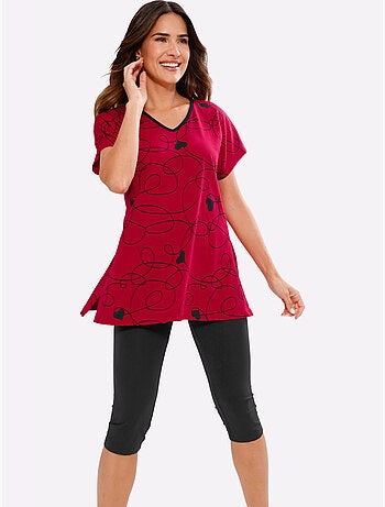 Pyjama Court Jersey Fin - Taille Standard - Moda Vilona