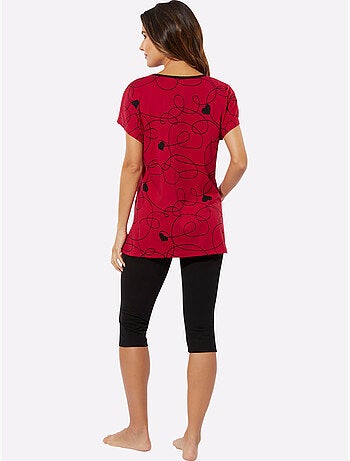 Pyjama Court Jersey Fin - Taille Standard - Moda Vilona