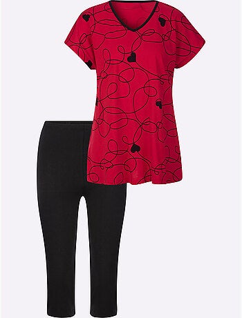 Pyjama Court Jersey Fin - Taille Standard - Moda Vilona