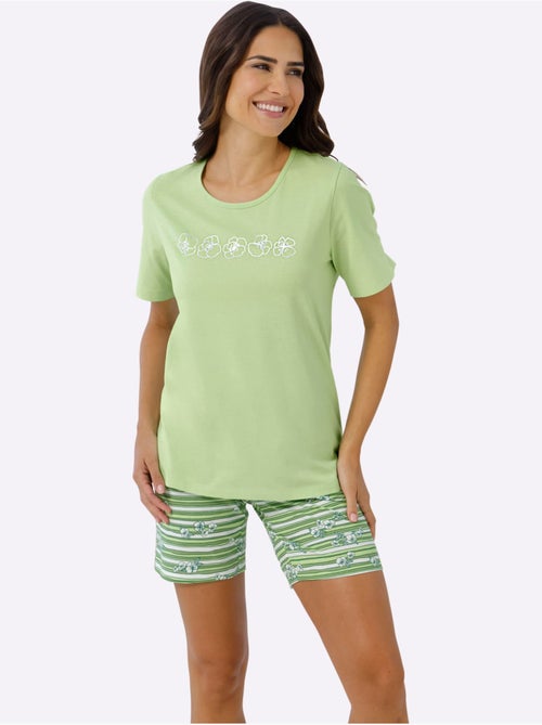 Pyjama Court Jersey Fin - Taille Standard - Moda Vilona - Kiabi Pyjama Court Jersey Fin - Taille Standard - Moda Vilona - Kiabi
