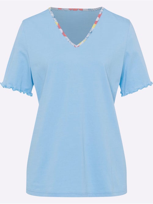 Pyjama Court Jersey Fin - Taille Standard - Moda Vilona - Kiabi Pyjama Court Jersey Fin - Taille Standard - Moda Vilona - Kiabi