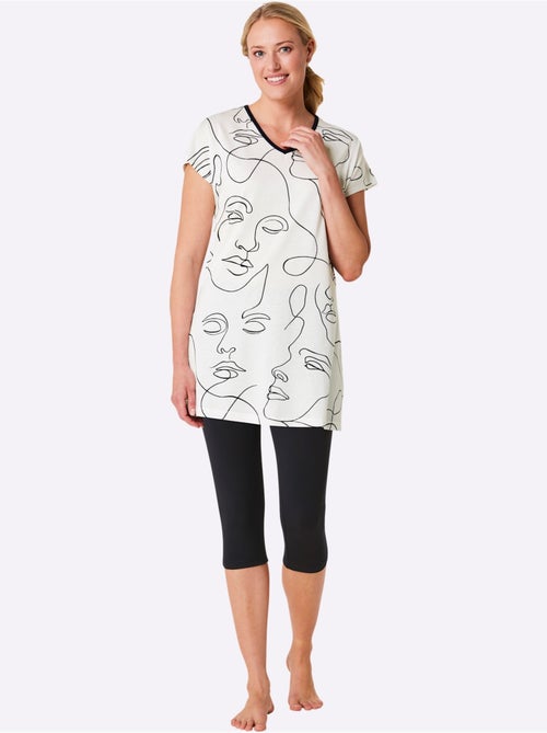 Pyjama Court Jersey Fin - Taille Standard - Witt - Kiabi
