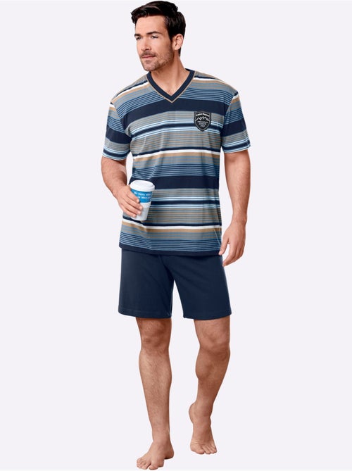 Pyjama court jersey fin - taille standard - witt - Kiabi