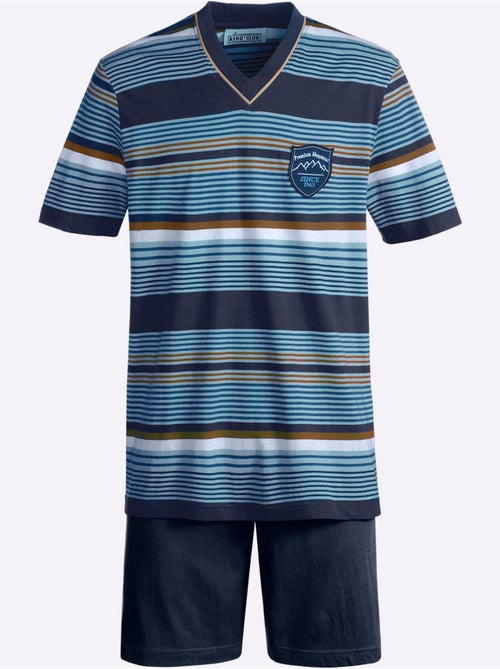 Pyjama court jersey fin - taille standard - witt - Kiabi