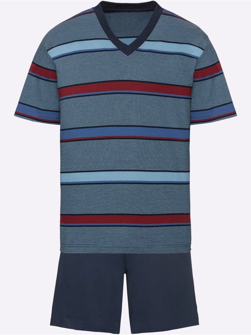 Pyjama court jersey fin - taille standard - witt - Kiabi