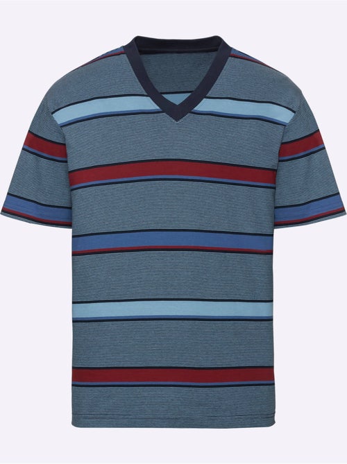 Pyjama court jersey fin - taille standard - witt - Kiabi