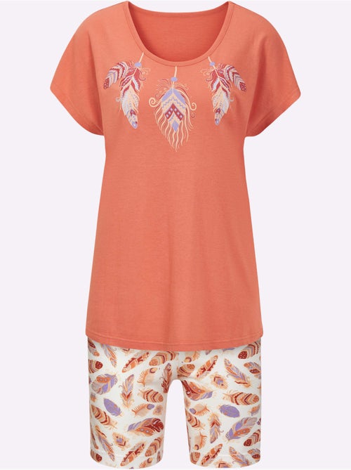 Pyjama Court Jersey Fin - Taille Standard - Witt - Kiabi Pyjama Court Jersey Fin - Taille Standard - Witt - Kiabi