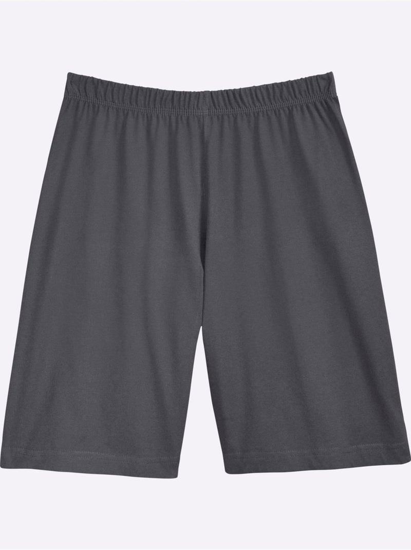 Pyjama court jersey fin - taille standard - witt Gris Violet - Kiabi