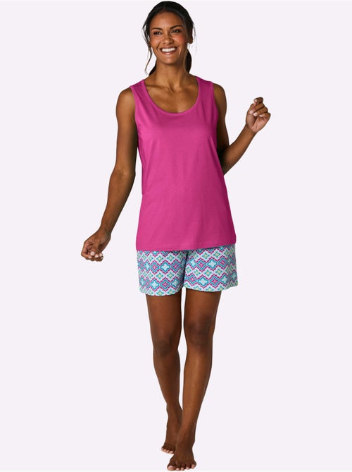 Pyjama Court Jersey Fin - Taille Standard - Witt - Kiabi Pyjama Court Jersey Fin - Taille Standard - Witt - Kiabi