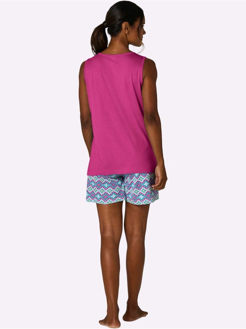 Pyjama Court Jersey Fin - Taille Standard - Witt - Kiabi Pyjama Court Jersey Fin - Taille Standard - Witt - Kiabi