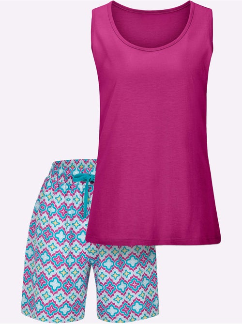 Pyjama Court Jersey Fin - Taille Standard - Witt - Kiabi Pyjama Court Jersey Fin - Taille Standard - Witt - Kiabi
