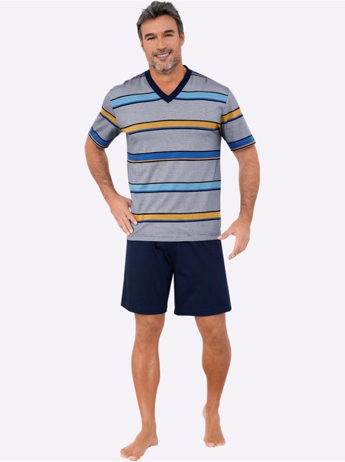 Pyjama court jersey fin - taille standard - witt - Kiabi