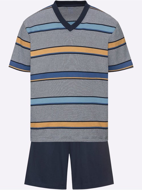 Pyjama court jersey fin - taille standard - witt - Kiabi