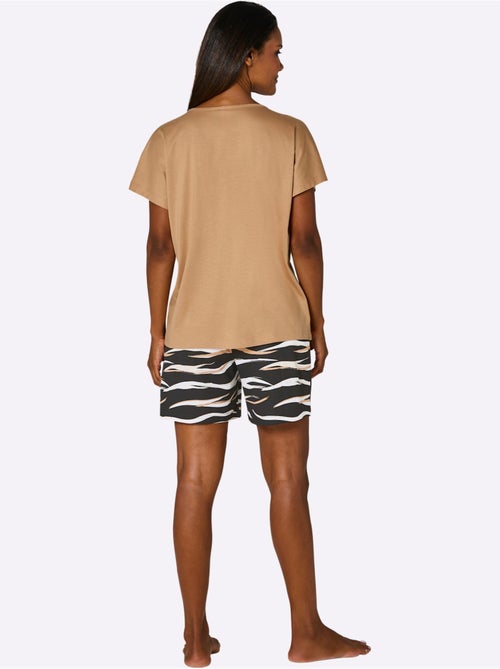 Pyjama Court Jersey Fin - Taille Standard - Witt - Kiabi Pyjama Court Jersey Fin - Taille Standard - Witt - Kiabi