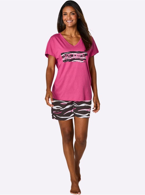 Pyjama Court Jersey Fin - Taille Standard - Witt - Kiabi Pyjama Court Jersey Fin - Taille Standard - Witt - Kiabi